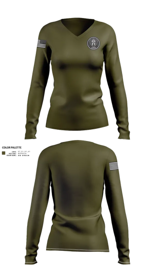 Womens Long Sleeve Vneck Shirt, Swat, , Teamtime, Team time, sublimation, custom sports apparel, team uniforms, spirit wear, spiritwear, sports uniforms, custom shirts, team store, custom team store, fundraiser sports, apparel fundraiser