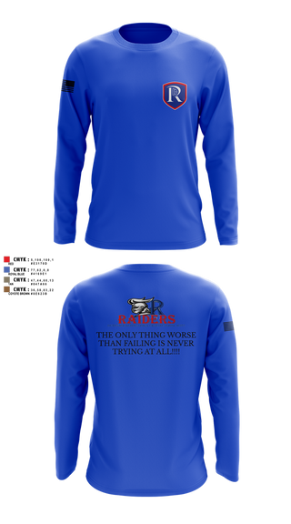 Long Sleeve Performance Shirt, RICS Raiders, Army, Teamtime, Team time, sublimation, custom sports apparel, team uniforms, spirit wear, spiritwear, sports uniforms, custom shirts, team store, custom team store, fundraiser sports, apparel fundraiser