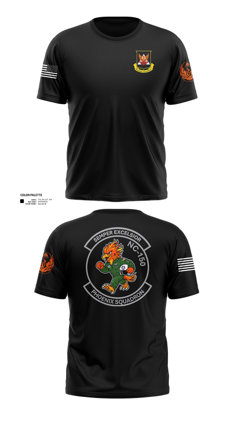 Old School Cotton Feel Shirt, 150th Orange County Composite Squadron, NC Wing, Civil Air Patrol, Air Force, Teamtime, Team time, sublimation, custom sports apparel, team uniforms, spirit wear, spiritwear, sports uniforms, custom shirts, team store, custom team store, fundraiser sports, apparel fundraiser