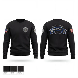 Crew Neck Sweatshirt, ECF Sniper team, Police, Teamtime, Team time, sublimation, custom sports apparel, team uniforms, spirit wear, spiritwear, sports uniforms, custom shirts, team store, custom team store, fundraiser sports, apparel fundraiser