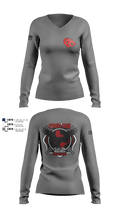 Cy creek fire 22 83530628 Women's Long Sleeve V-neck Shirt - 2 (1)