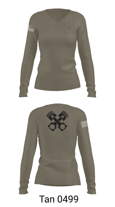 ENGINEMEN 85110741 Women's Long Sleeve V-neck Shirt - 73
