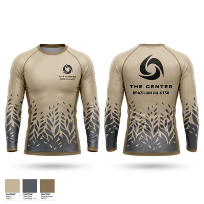 The Center Brazilian Jiu-Jitsu Long Sleeve Rash Guard Shirt - 1