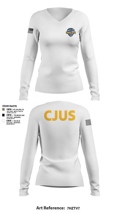CJUS 53397177 Women's Long Sleeve V-neck Shirt - 2