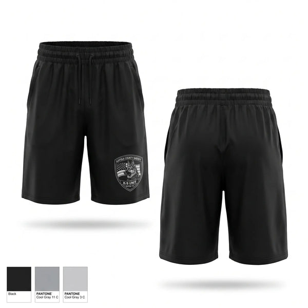 Athletic Shorts With Pockets, Suffolk County Sheriff’s Department K9 Unit, Police, Teamtime, Team time, sublimation, custom sports apparel, team uniforms, spirit wear, spiritwear, sports uniforms, custom shirts, team store, custom team store, fundraiser sports, apparel fundraiser