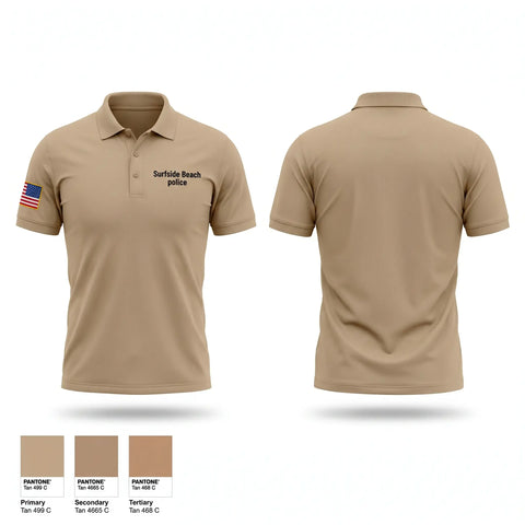 Short Sleeve Performance Polo, Surfside Beach police, Police, Teamtime, Team time, sublimation, custom sports apparel, team uniforms, spirit wear, spiritwear, sports uniforms, custom shirts, team store, custom team store, fundraiser sports, apparel fundraiser