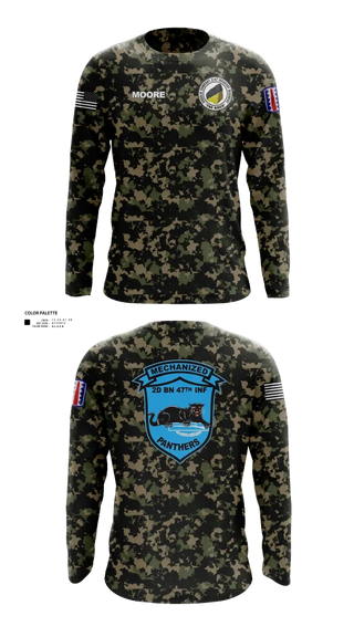 Long Sleeve Performance Shirt, C Co 2-47 197th Infantry Brigade, , Teamtime, Team time, sublimation, custom sports apparel, team uniforms, spirit wear, spiritwear, sports uniforms, custom shirts, team store, custom team store, fundraiser sports, apparel fundraiser
