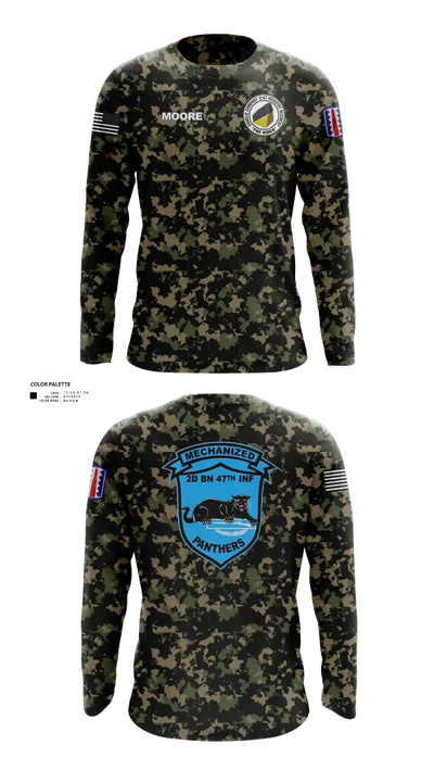 C Co 2-47 197th Infantry Brigade 20243468 Long Sleeve Performance Shirt 21