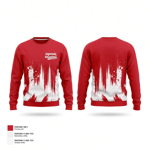 Crew Neck Sweatshirt, legends baseball, Baseball, Teamtime, Team time, sublimation, custom sports apparel, team uniforms, spirit wear, spiritwear, sports uniforms, custom shirts, team store, custom team store, fundraiser sports, apparel fundraiser