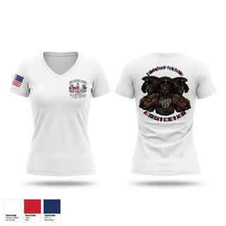 Womens Short Sleeve Vneck Shirt, NRC Great Lakes, Navy, Teamtime, Team time, sublimation, custom sports apparel, team uniforms, spirit wear, spiritwear, sports uniforms, custom shirts, team store, custom team store, fundraiser sports, apparel fundraiser