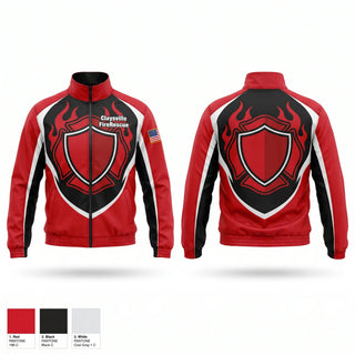 Windbreaker, Claysville Fire-Rescue, Fire Department, Teamtime, Team time, sublimation, custom sports apparel, team uniforms, spirit wear, spiritwear, sports uniforms, custom shirts, team store, custom team store, fundraiser sports, apparel fundraiser