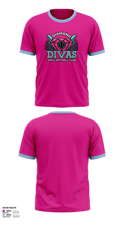 AZ DIAMOND DIVAS Short Sleeve Performance Shirt - 2