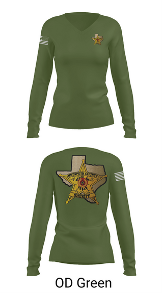 Womens Long Sleeve Vneck Shirt, Hudspeth county sheriff office, , Teamtime, Team time, sublimation, custom sports apparel, team uniforms, spirit wear, spiritwear, sports uniforms, custom shirts, team store, custom team store, fundraiser sports, apparel fundraiser