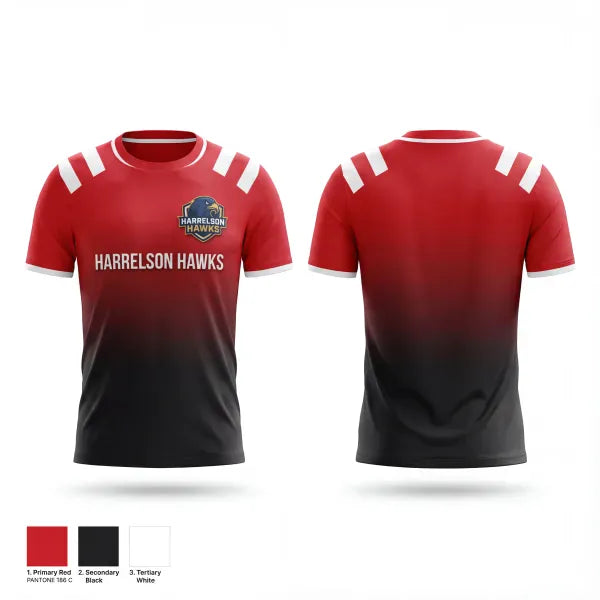Short Sleeve Performance Shirt, Harrelson Hawks, Men's Basketball, Teamtime, Team time, sublimation, custom sports apparel, team uniforms, spirit wear, spiritwear, sports uniforms, custom shirts, team store, custom team store, fundraiser sports, apparel fundraiser