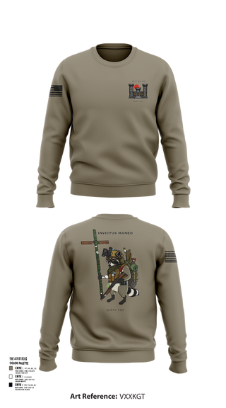 Crew Neck Sweatshirt, 441st Engineer Company, Army, Teamtime, Team time, sublimation, custom sports apparel, team uniforms, spirit wear, spiritwear, sports uniforms, custom shirts, team store, custom team store, fundraiser sports, apparel fundraiser