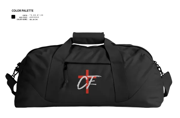 Duffle Bag, CHRISTFLEX, Spirit Store, Teamtime, Team time, sublimation, custom sports apparel, team uniforms, spirit wear, spiritwear, sports uniforms, custom shirts, team store, custom team store, fundraiser sports, apparel fundraiser