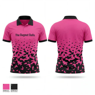 Short Sleeve Performance Polo, The Dugout Dolls, Softball, Teamtime, Team time, sublimation, custom sports apparel, team uniforms, spirit wear, spiritwear, sports uniforms, custom shirts, team store, custom team store, fundraiser sports, apparel fundraiser