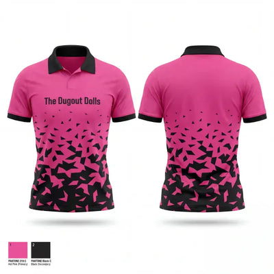 The Dugout Dolls 80815781 Short Sleeve Performance Polo - 1