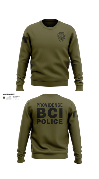 Crew Neck Sweatshirt, Providence Police BCI, Police, Teamtime, Team time, sublimation, custom sports apparel, team uniforms, spirit wear, spiritwear, sports uniforms, custom shirts, team store, custom team store, fundraiser sports, apparel fundraiser