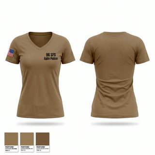 Womens Short Sleeve Vneck Shirt, 96 SFS / Eglin Police, Air Force, Teamtime, Team time, sublimation, custom sports apparel, team uniforms, spirit wear, spiritwear, sports uniforms, custom shirts, team store, custom team store, fundraiser sports, apparel fundraiser