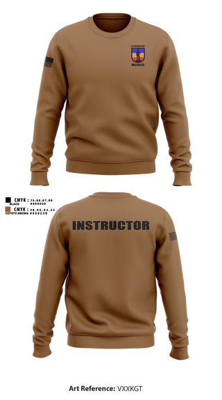 Crew Neck Sweatshirt, 2/254 RTI, Army, Teamtime, Team time, sublimation, custom sports apparel, team uniforms, spirit wear, spiritwear, sports uniforms, custom shirts, team store, custom team store, fundraiser sports, apparel fundraiser