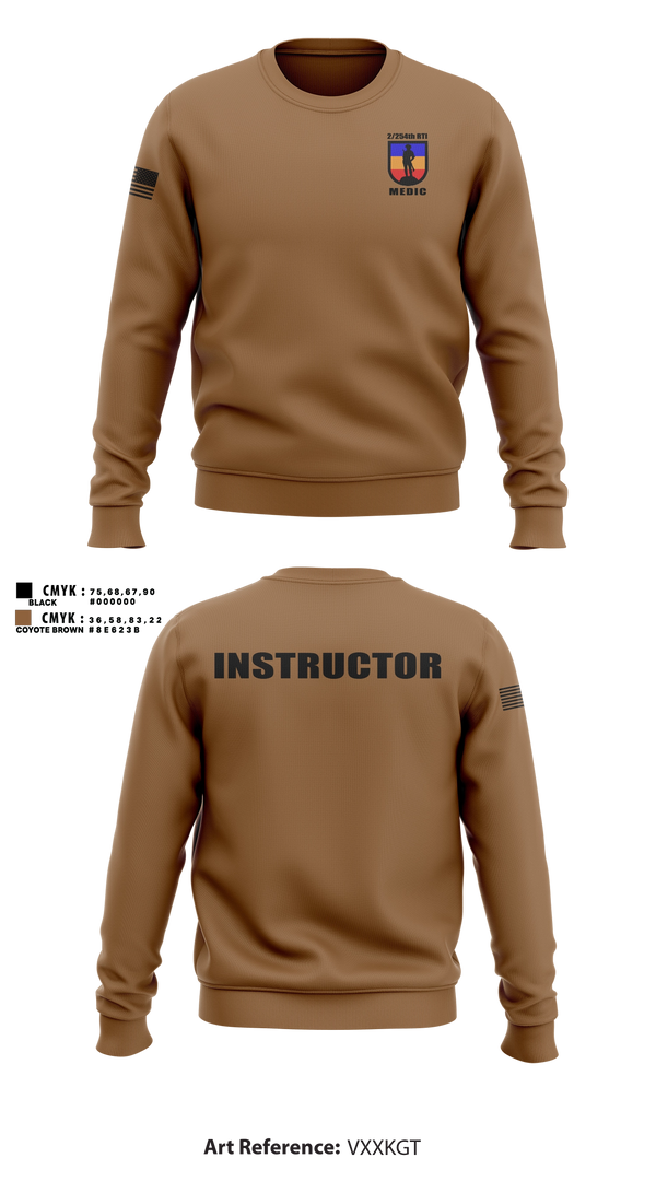 Crew Neck Sweatshirt, 2/254 RTI, Army, Teamtime, Team time, sublimation, custom sports apparel, team uniforms, spirit wear, spiritwear, sports uniforms, custom shirts, team store, custom team store, fundraiser sports, apparel fundraiser