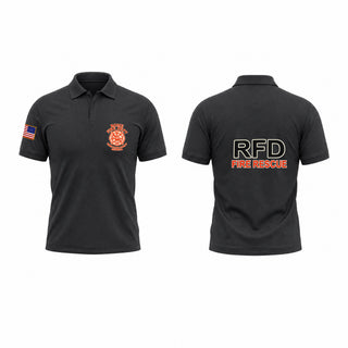 Short Sleeve Performance Polo, Rome/Floyd Fire Department, Fire Department, Teamtime, Team time, sublimation, custom sports apparel, team uniforms, spirit wear, spiritwear, sports uniforms, custom shirts, team store, custom team store, fundraiser sports, apparel fundraiser