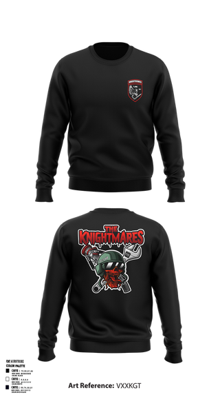 Crew Neck Sweatshirt, 2-10 AHB Knighthawks, Spirit Store, Teamtime, Team time, sublimation, custom sports apparel, team uniforms, spirit wear, spiritwear, sports uniforms, custom shirts, team store, custom team store, fundraiser sports, apparel fundraiser