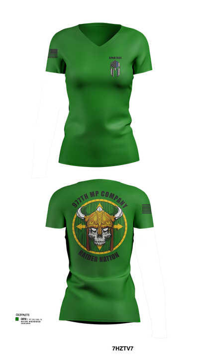 Spartans 78365959 Women's Short Sleeve V-neck Shirt - 103