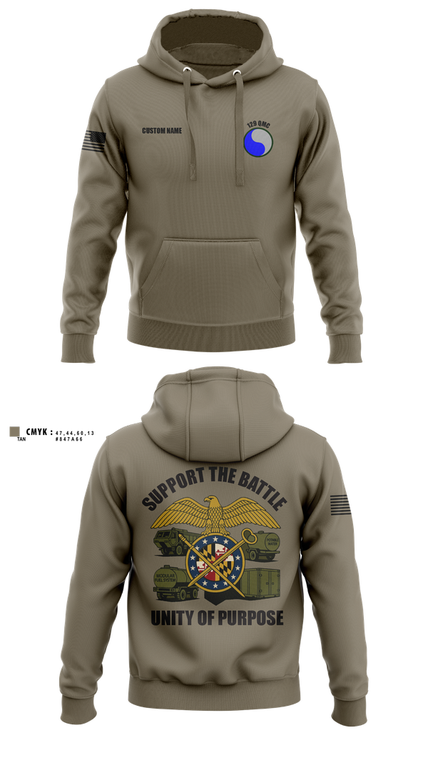 Hoodie, 729 Quarter Master Unit, Army, Teamtime, Team time, sublimation, custom sports apparel, team uniforms, spirit wear, spiritwear, sports uniforms, custom shirts, team store, custom team store, fundraiser sports, apparel fundraiser