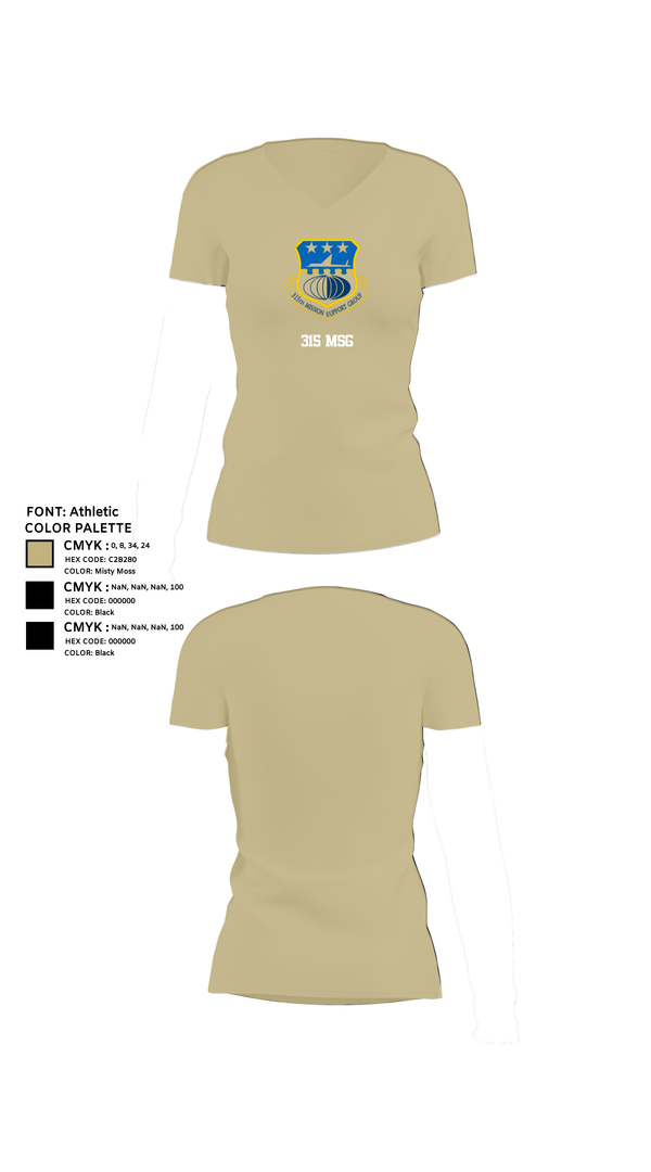 Womens Short Sleeve Vneck Shirt, 315 MSG, , Teamtime, Team time, sublimation, custom sports apparel, team uniforms, spirit wear, spiritwear, sports uniforms, custom shirts, team store, custom team store, fundraiser sports, apparel fundraiser