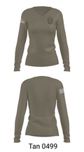Tohono O’odham police 32591273 Women's Long Sleeve V-neck Shirt - 73