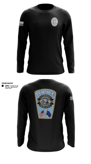 Long Sleeve Performance Shirt, Clermont PD, Police, Teamtime, Team time, sublimation, custom sports apparel, team uniforms, spirit wear, spiritwear, sports uniforms, custom shirts, team store, custom team store, fundraiser sports, apparel fundraiser