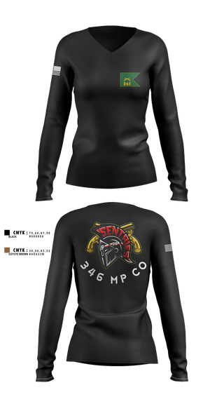 Womens Long Sleeve Vneck Shirt, 346 MP CO, , Teamtime, Team time, sublimation, custom sports apparel, team uniforms, spirit wear, spiritwear, sports uniforms, custom shirts, team store, custom team store, fundraiser sports, apparel fundraiser