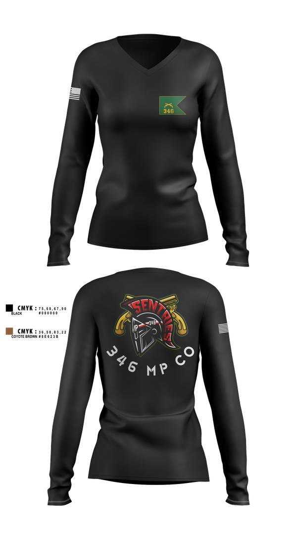 Womens Long Sleeve Vneck Shirt, 346 MP CO, , Teamtime, Team time, sublimation, custom sports apparel, team uniforms, spirit wear, spiritwear, sports uniforms, custom shirts, team store, custom team store, fundraiser sports, apparel fundraiser
