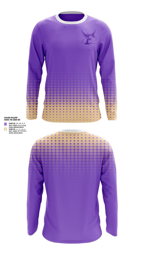 Long Sleeve Performance Shirt, The Charlotte Flights, Track & Field, Teamtime, Team time, sublimation, custom sports apparel, team uniforms, spirit wear, spiritwear, sports uniforms, custom shirts, team store, custom team store, fundraiser sports, apparel fundraiser