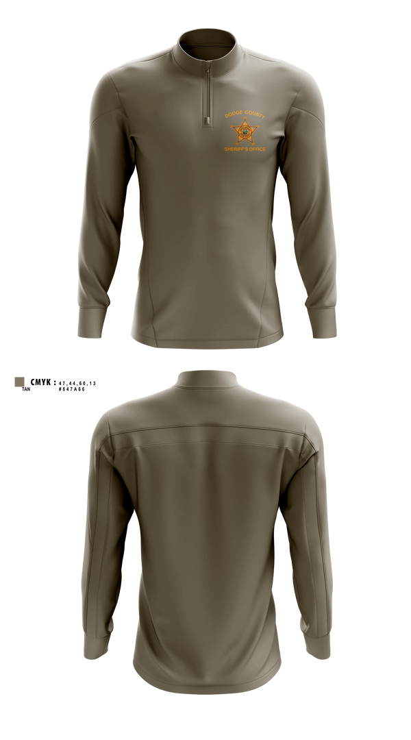 Quarter Zip Jacket, Dodge County Sheriff's Office, Police, Teamtime, Team time, sublimation, custom sports apparel, team uniforms, spirit wear, spiritwear, sports uniforms, custom shirts, team store, custom team store, fundraiser sports, apparel fundraiser