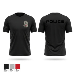 Short Sleeve Performance Shirt, OU Police Department, Police, Teamtime, Team time, sublimation, custom sports apparel, team uniforms, spirit wear, spiritwear, sports uniforms, custom shirts, team store, custom team store, fundraiser sports, apparel fundraiser