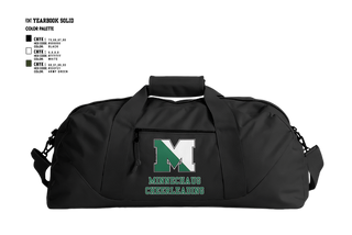 Duffle Bag, Minnechaug Regional High School Cheer, Cheer, Teamtime, Team time, sublimation, custom sports apparel, team uniforms, spirit wear, spiritwear, sports uniforms, custom shirts, team store, custom team store, fundraiser sports, apparel fundraiser