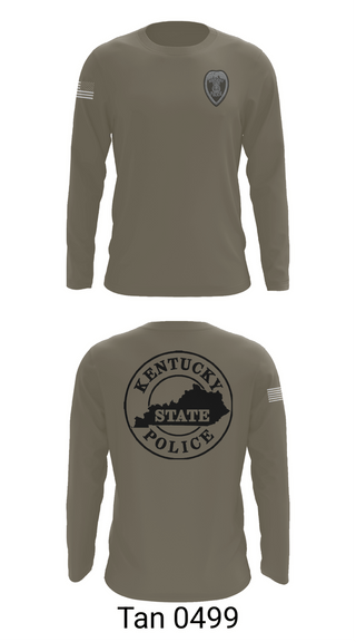 Long Sleeve Performance Shirt, Kentucky State Police Post 9 D Unit, Police, Teamtime, Team time, sublimation, custom sports apparel, team uniforms, spirit wear, spiritwear, sports uniforms, custom shirts, team store, custom team store, fundraiser sports, apparel fundraiser