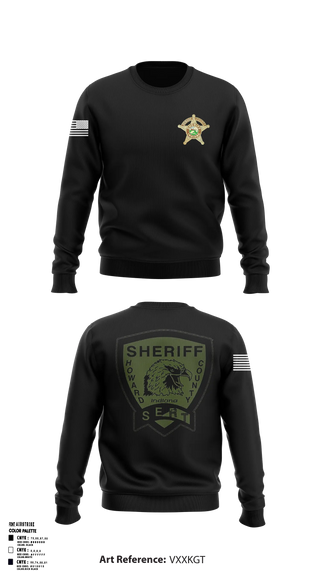 Crew Neck Sweatshirt, SERT HCSO, Police, Teamtime, Team time, sublimation, custom sports apparel, team uniforms, spirit wear, spiritwear, sports uniforms, custom shirts, team store, custom team store, fundraiser sports, apparel fundraiser