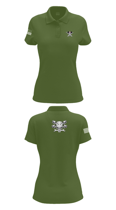 Fox 1-320th F-CO FAR 4533489 Women's Short Sleeve Performance Polo  - 55