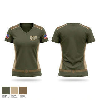 Womens Short Sleeve Vneck Shirt, RCSO SERT, Police, Teamtime, Team time, sublimation, custom sports apparel, team uniforms, spirit wear, spiritwear, sports uniforms, custom shirts, team store, custom team store, fundraiser sports, apparel fundraiser