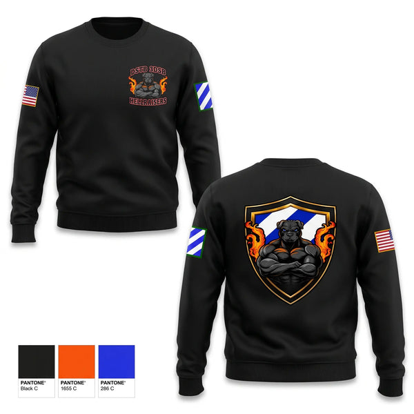 Crew Neck Sweatshirt, DSTB, 3DSB, Army, Teamtime, Team time, sublimation, custom sports apparel, team uniforms, spirit wear, spiritwear, sports uniforms, custom shirts, team store, custom team store, fundraiser sports, apparel fundraiser