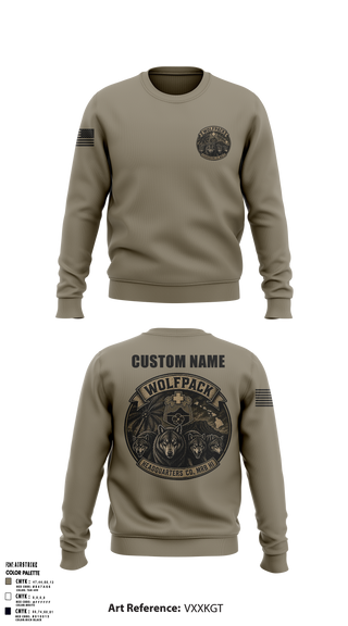 Crew Neck Sweatshirt, Headquarters Company, MRB HI, Army, Teamtime, Team time, sublimation, custom sports apparel, team uniforms, spirit wear, spiritwear, sports uniforms, custom shirts, team store, custom team store, fundraiser sports, apparel fundraiser