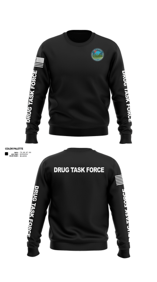 Crew Neck Sweatshirt, Pine to Prairie Drug Task Force, Police, Teamtime, Team time, sublimation, custom sports apparel, team uniforms, spirit wear, spiritwear, sports uniforms, custom shirts, team store, custom team store, fundraiser sports, apparel fundraiser