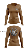 NSWG-1 Medical Women's Long Sleeve V-neck Shirt - 10