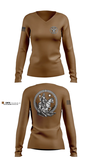 Womens Long Sleeve Vneck Shirt, NSWG-1 Medical, Navy, Teamtime, Team time, sublimation, custom sports apparel, team uniforms, spirit wear, spiritwear, sports uniforms, custom shirts, team store, custom team store, fundraiser sports, apparel fundraiser