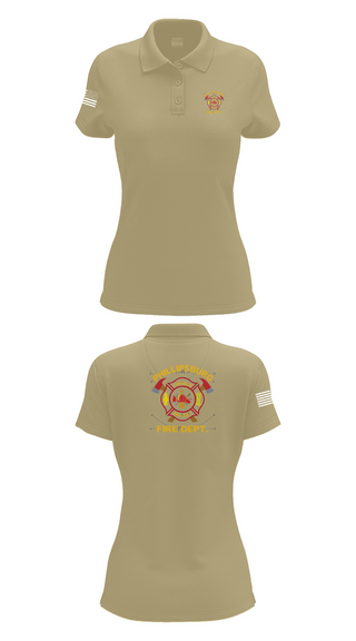 Womens Short Sleeve Performance Polo, PHILLIPSBURG FIRE DEPARTMENT, , Teamtime, Team time, sublimation, custom sports apparel, team uniforms, spirit wear, spiritwear, sports uniforms, custom shirts, team store, custom team store, fundraiser sports, apparel fundraiser