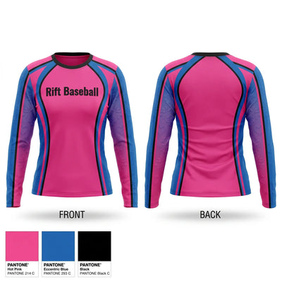 Rift Baseball Long Sleeve Performance Shirt 1